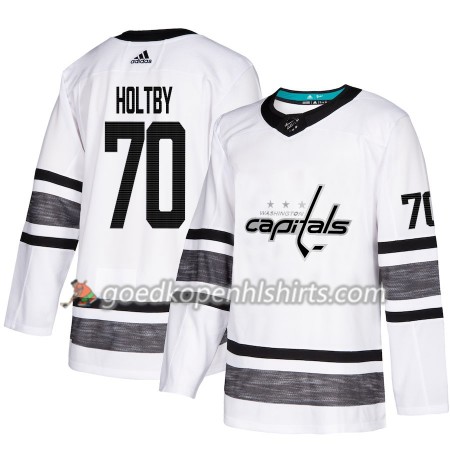 Washington Capitals Braden Holtby 70 2019 All-Star Adidas Wit Authentic Shirt - Mannen